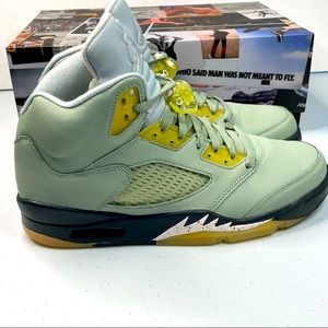 Air Jordan 5 Retro Mens Size 10 Jade Horizon Sneakers Basketball Shoes